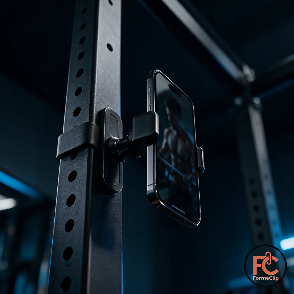 FormeClip fixé sur une machine à câbles en salle de sport